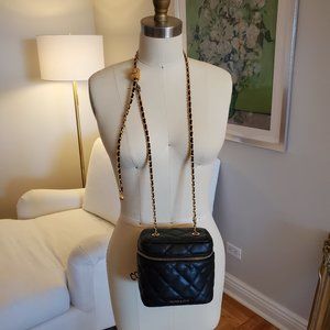 CHARLES & KEITH Black Quilted Crossbody Bag